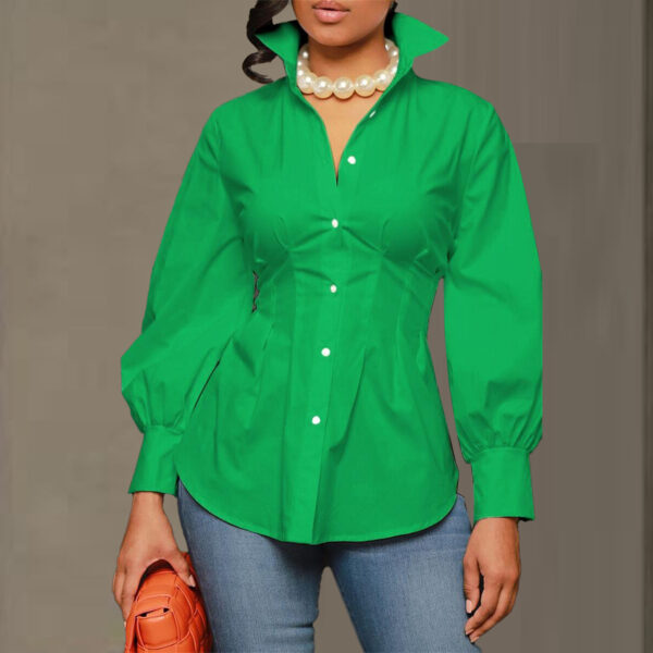 Slim Fit Suit Button Shirt - Image 4