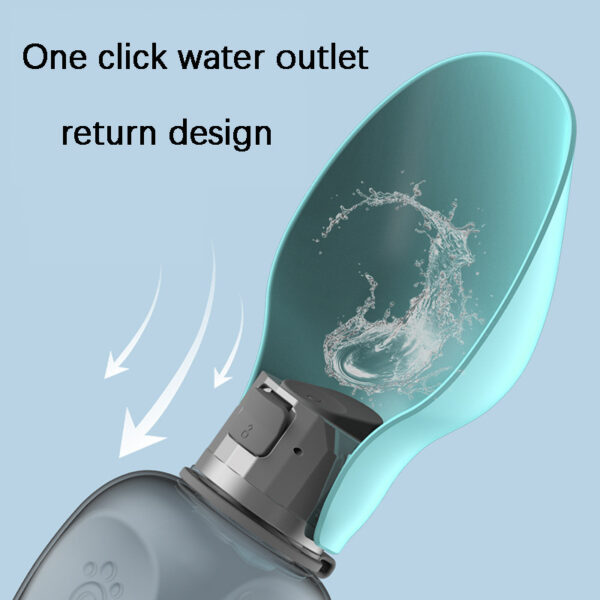 800ml Dogs Water Bottle Portable High Capacity Leakproof Pet Foldable Drinking Bowl Golden Retriever Outdoor Walking Supplies Pet Products - Image 4