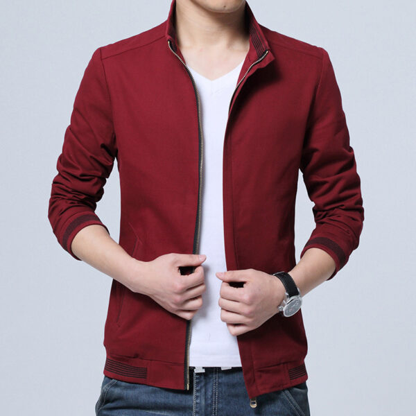 Brand New Spring Autumn Men Casual Jacket Coat Men's Fashion Washed Pure Cotton Brand-Clothing Jackets Male Coats - Image 2