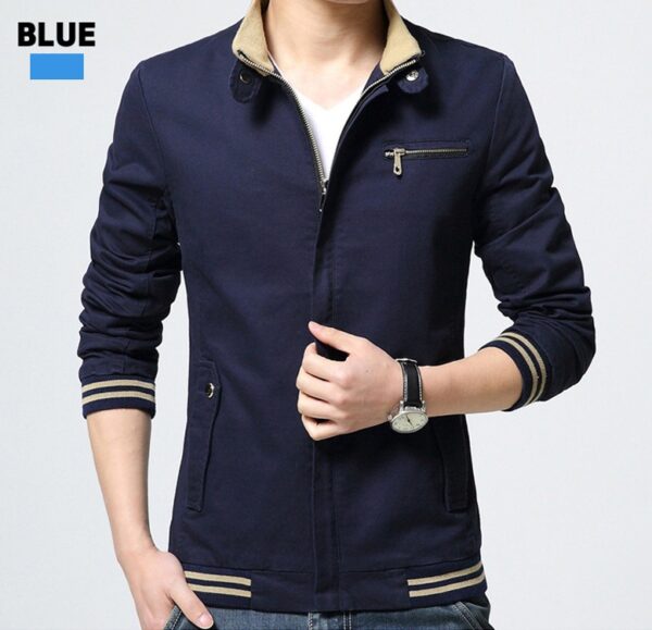 Brand New Spring Autumn Men Casual Jacket Coat Men's Fashion Washed Pure Cotton Brand-Clothing Jackets Male Coats - Image 5