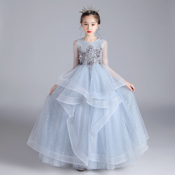 Children's Dress, Princess Dress, Girl's Host Evening Dress - Image 4