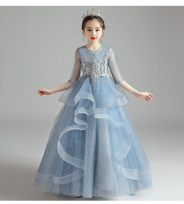 Children's Dress, Princess Dress, Girl's Host Evening Dress - Image 3