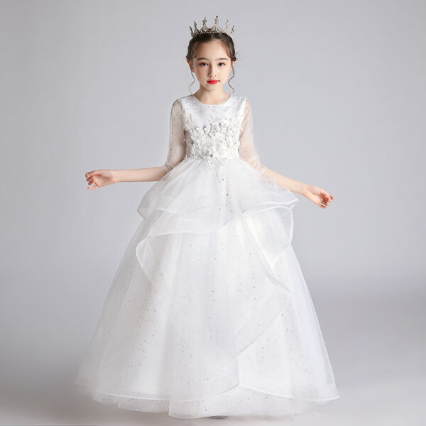 Children's Dress, Princess Dress, Girl's Host Evening Dress - Image 2