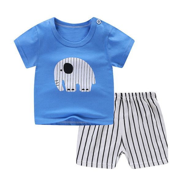 Summer Infant Newborn Baby Boy Clothes Children Clothing Set for Girls Kids T-Shirt Shorts 2PCS Outfits Cotton Casual Clothes - Image 4