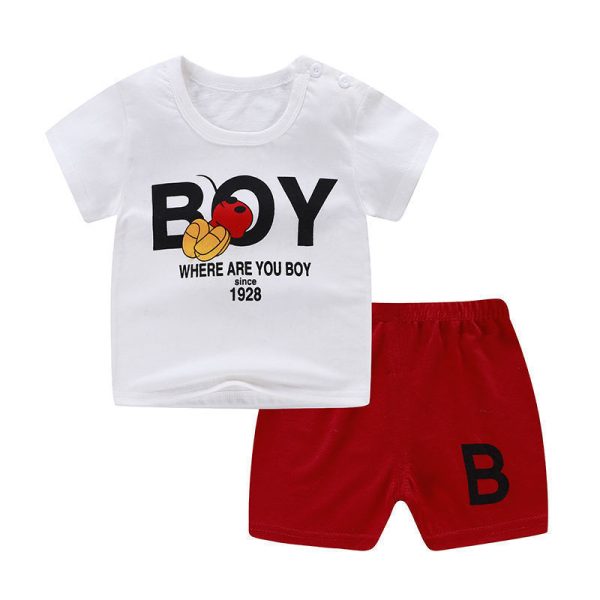 Summer Infant Newborn Baby Boy Clothes Children Clothing Set for Girls Kids T-Shirt Shorts 2PCS Outfits Cotton Casual Clothes - Image 5