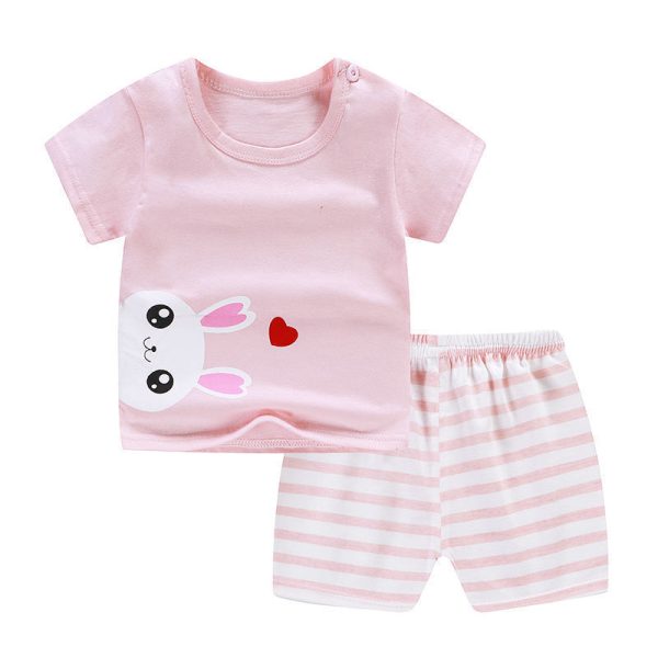 Summer Infant Newborn Baby Boy Clothes Children Clothing Set for Girls Kids T-Shirt Shorts 2PCS Outfits Cotton Casual Clothes - Image 3