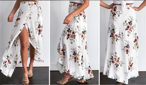 Irregular lace-up skirt - Image 3