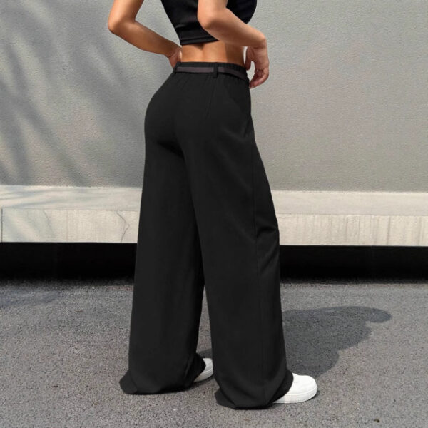 Disposable Ice Silk Breathable Casual Solid Color Wide-leg Pants - Image 2