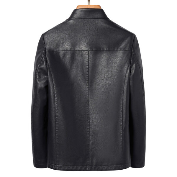 Lapel Ecological Real Leather Clothes Coat Leather Jacket Men - Image 3