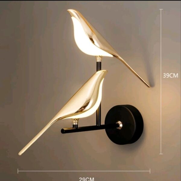 Magpie Wall Lamp Bedroom Bedside Modern Minimalist Light Bulb - Image 6
