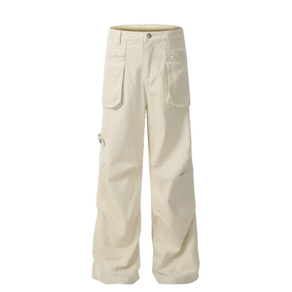 Cotton Loose Straight Cargo Pants Men - Image 4