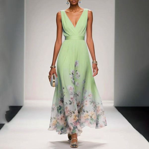 Evening Gown Elegant V-neck Cross-border Dress - Image 6