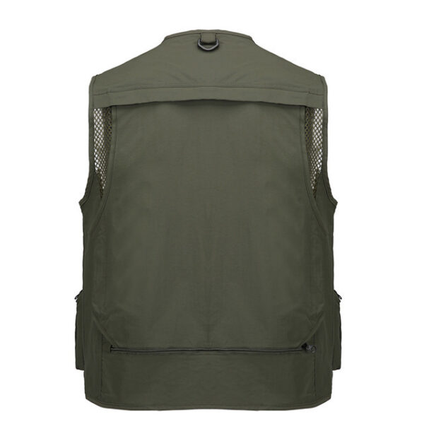 Black Vest Waistcoat Vest Men And Women With Multifunctional Tooling Style - Image 3