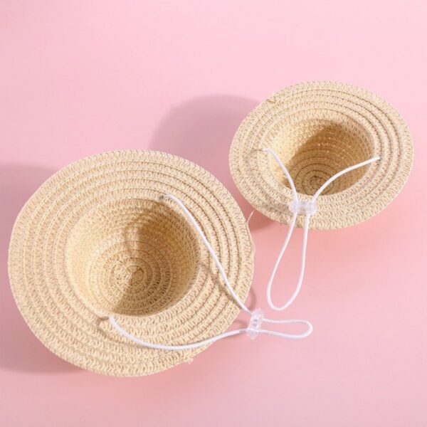 Handmade Adjustable Bowknot Summer Spring Dogs And Cats Pet Hat - Image 2