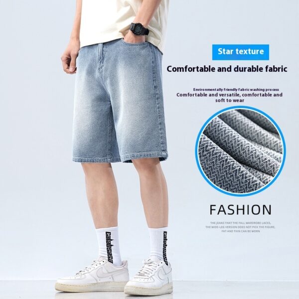 Versatile Casual Denim Shorts For Men - Image 3