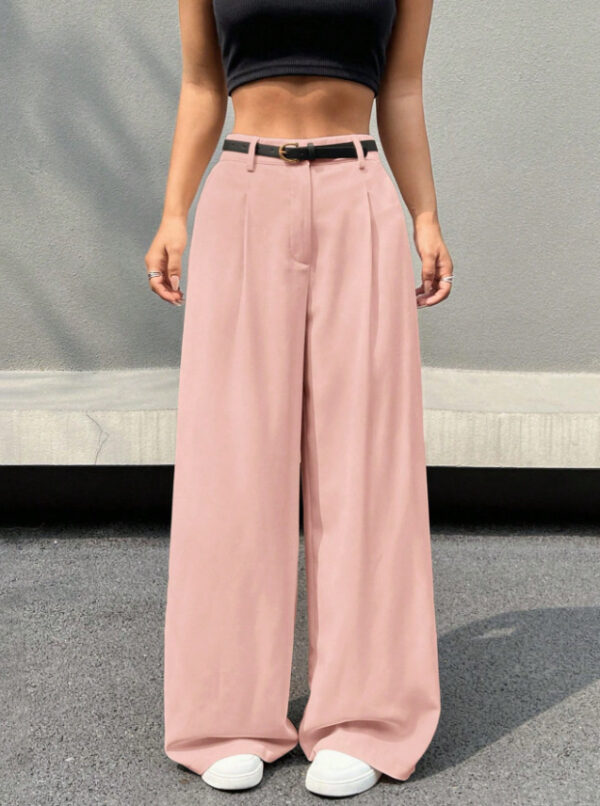 Disposable Ice Silk Breathable Casual Solid Color Wide-leg Pants - Image 5