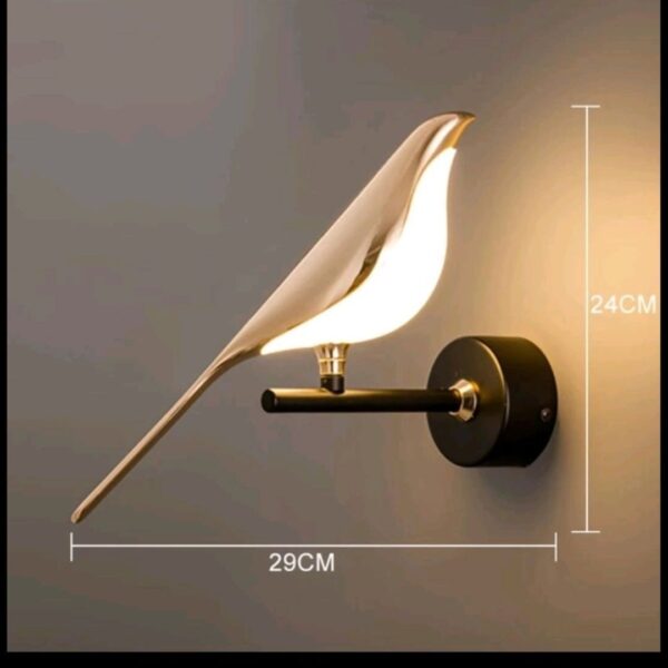 Magpie Wall Lamp Bedroom Bedside Modern Minimalist Light Bulb - Image 5