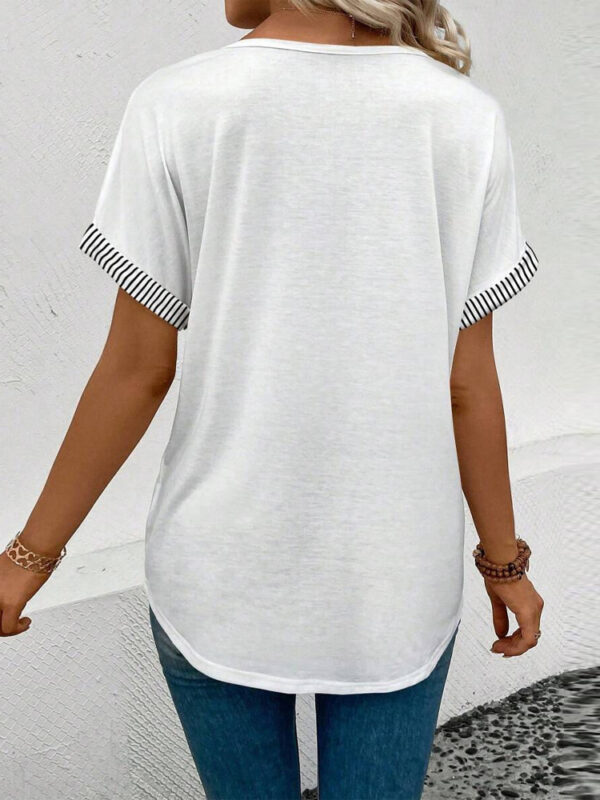 Solid Color Versatile Top Women's Fashion All-matching - Image 2