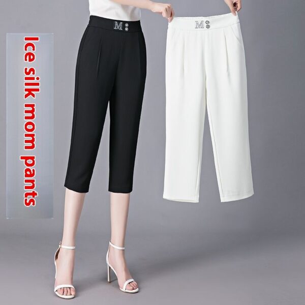 High Waist Thin Plus Size Casual Tappered Harem Pirate Shorts