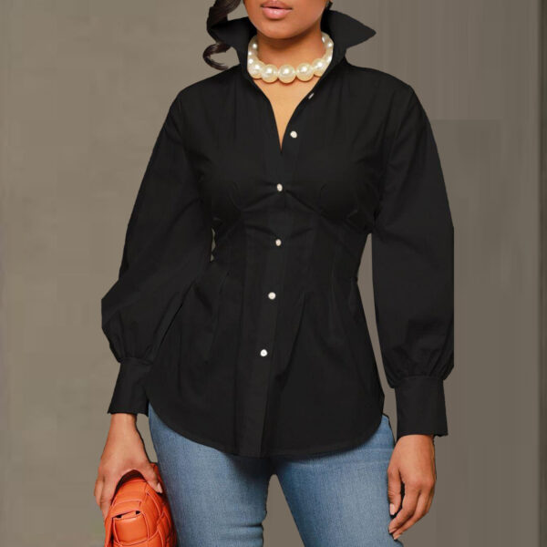Slim Fit Suit Button Shirt - Image 2