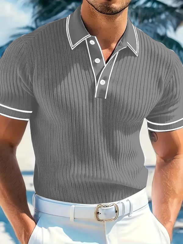 Men's POLO Short-sleeved Shirt Summer - Image 6