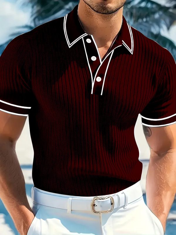 Men's POLO Short-sleeved Shirt Summer - Image 5