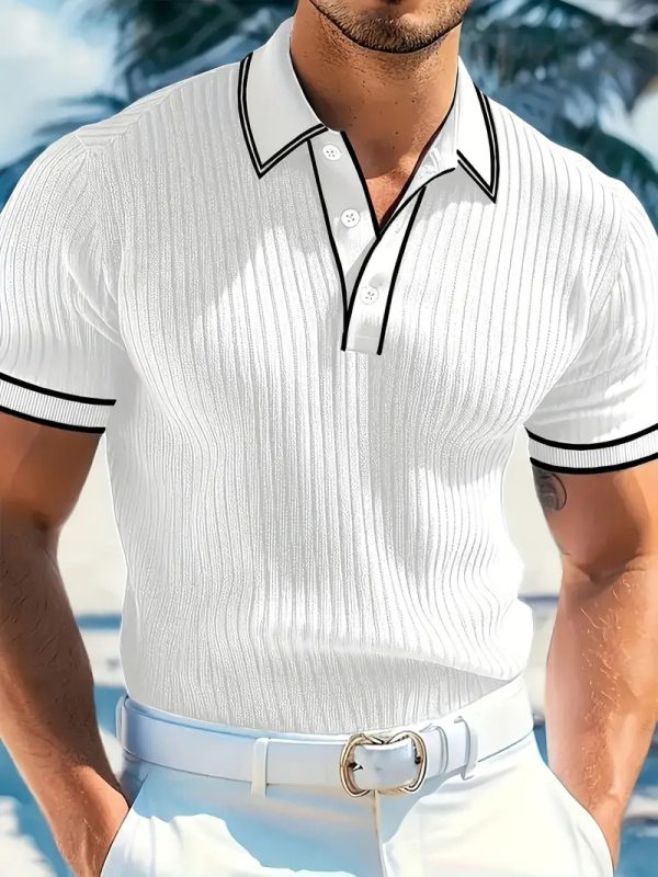 Men's POLO Short-sleeved Shirt Summer - Image 4