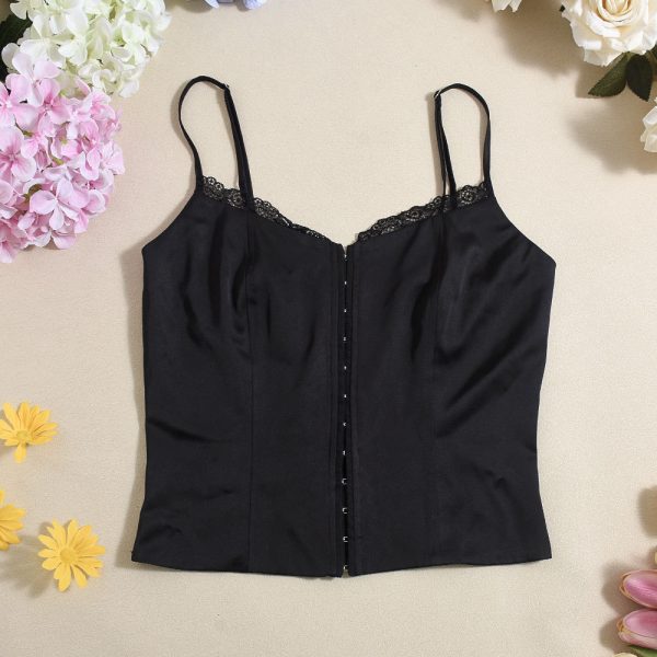 Women's Cropped Hollow Sexy Adjustable Shoulder Strap Vest - Image 3