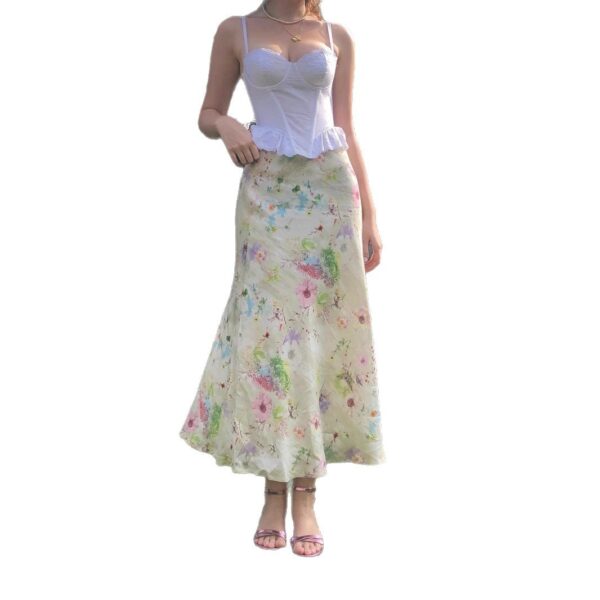 Sweet Girl Waist Slimming Long Fishtail Skirt - Image 4