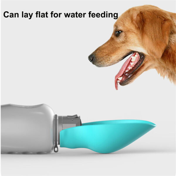 800ml Dogs Water Bottle Portable High Capacity Leakproof Pet Foldable Drinking Bowl Golden Retriever Outdoor Walking Supplies Pet Products - Image 3