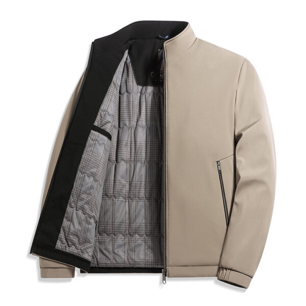 Middle-aged Men Fleece Padded Jacket - Image 3
