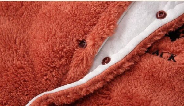 Winter Thickened Simple Solid Color Baby Onesies - Image 9