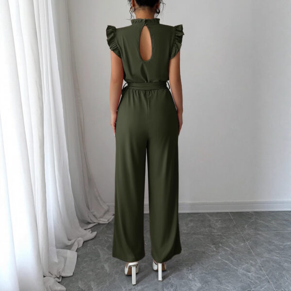 Simple Fashion Ruffled Short Sleeves Corset Jumpsuit For Women - Image 2