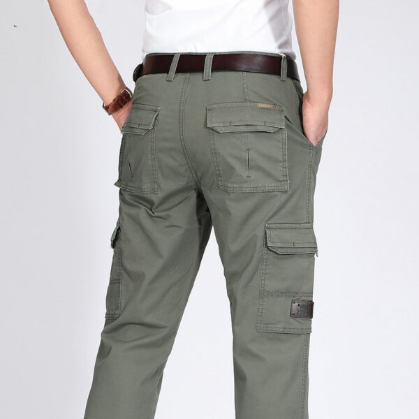 Men's Fleece Lining Multi-Pocket Cargo Pants - Image 2