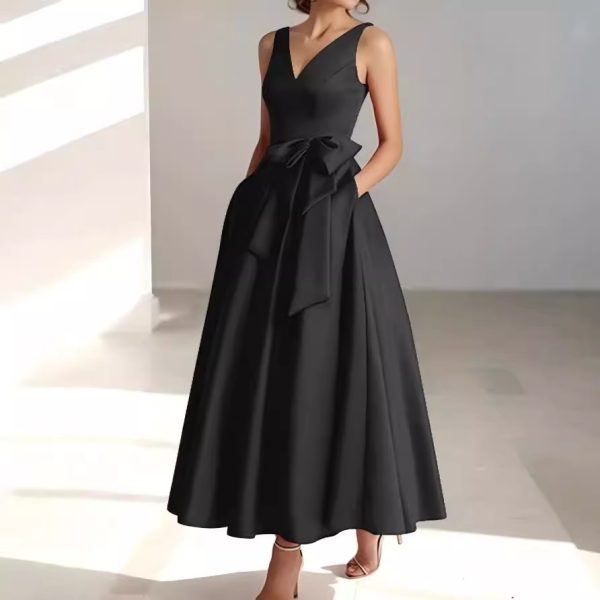 Birthday Party Host V-neck Socialite Daily Wearable Slimming Dress - Image 6