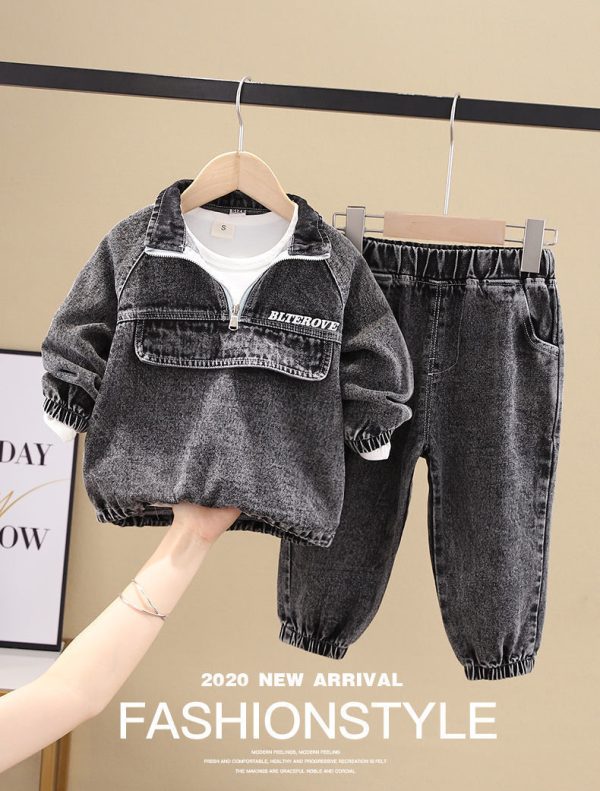 Boys Spring Clothing: New Clothes, Fashionable, Handsome Children's Clothing - Image 2
