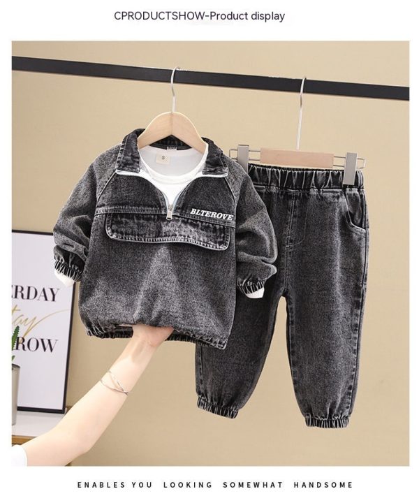 Boys Spring Clothing: New Clothes, Fashionable, Handsome Children's Clothing - Image 8